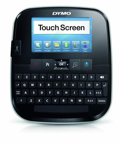 Dymo LabelManager 500 Touch Screen Desktop Label Printer QWERTY Keyboard Black/Silver