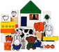 Bambolino Toys Miffy 33410 Wooden Building Blocks Farm