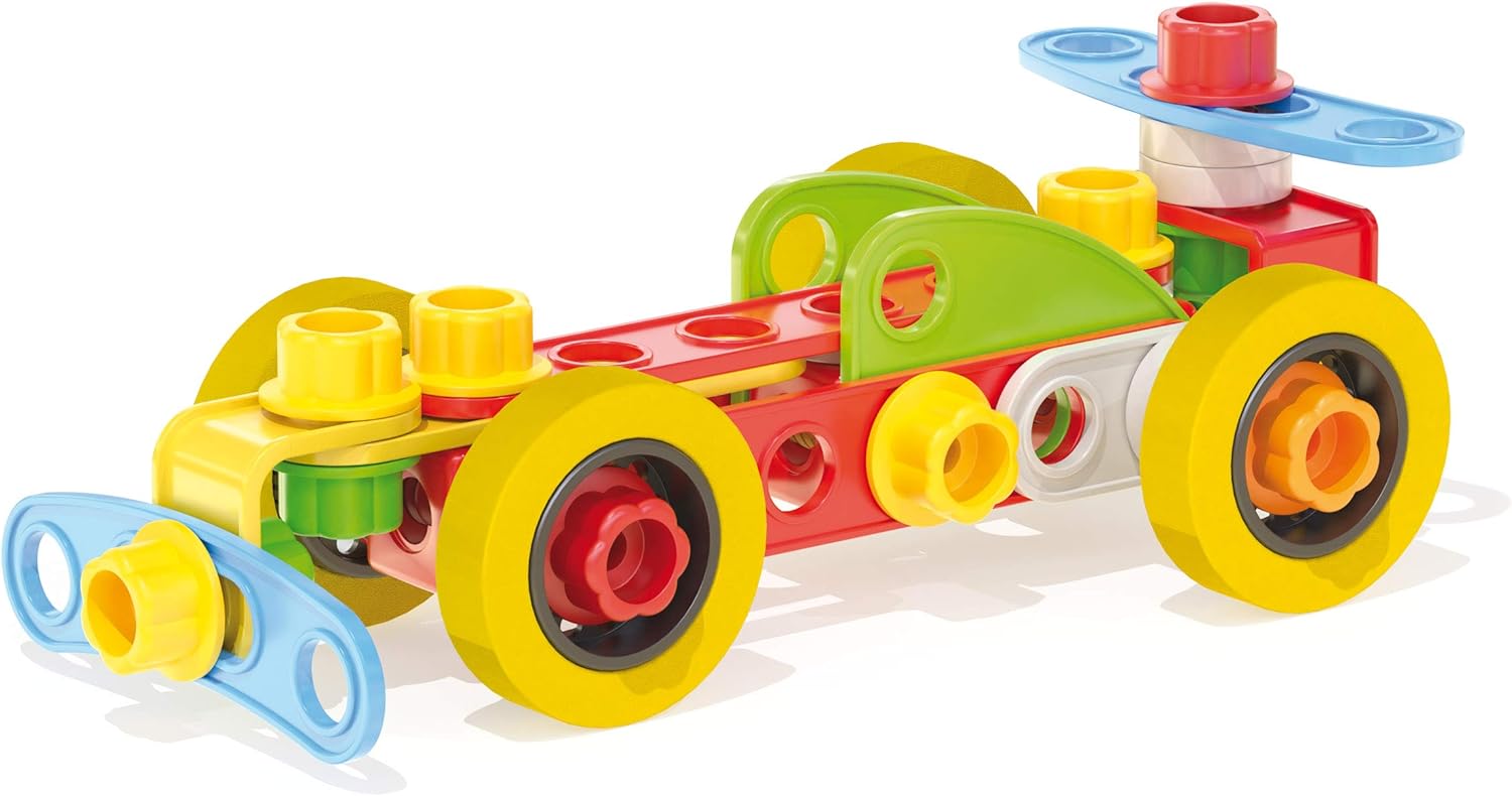 Quercetti-Quercetti-6155 Tecno Jumbo-Juego, maletín de construcción con Herramientas (6155