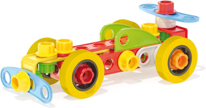 Quercetti-Quercetti-6155 Tecno Jumbo-Juego, maletín de construcción con Herramientas (6155