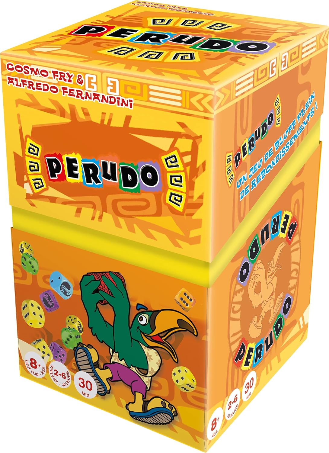 Asmodée PE01BN Gesellschaftsspiel Perudo, in Einer Box