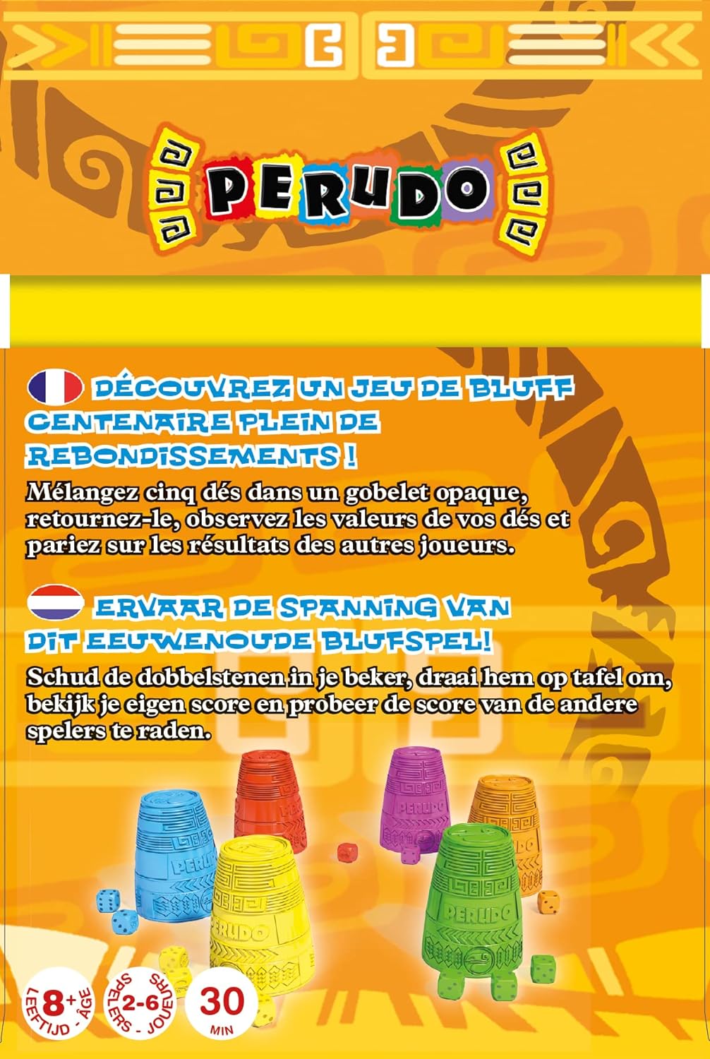 Asmodée PE01BN Gesellschaftsspiel Perudo, in Einer Box