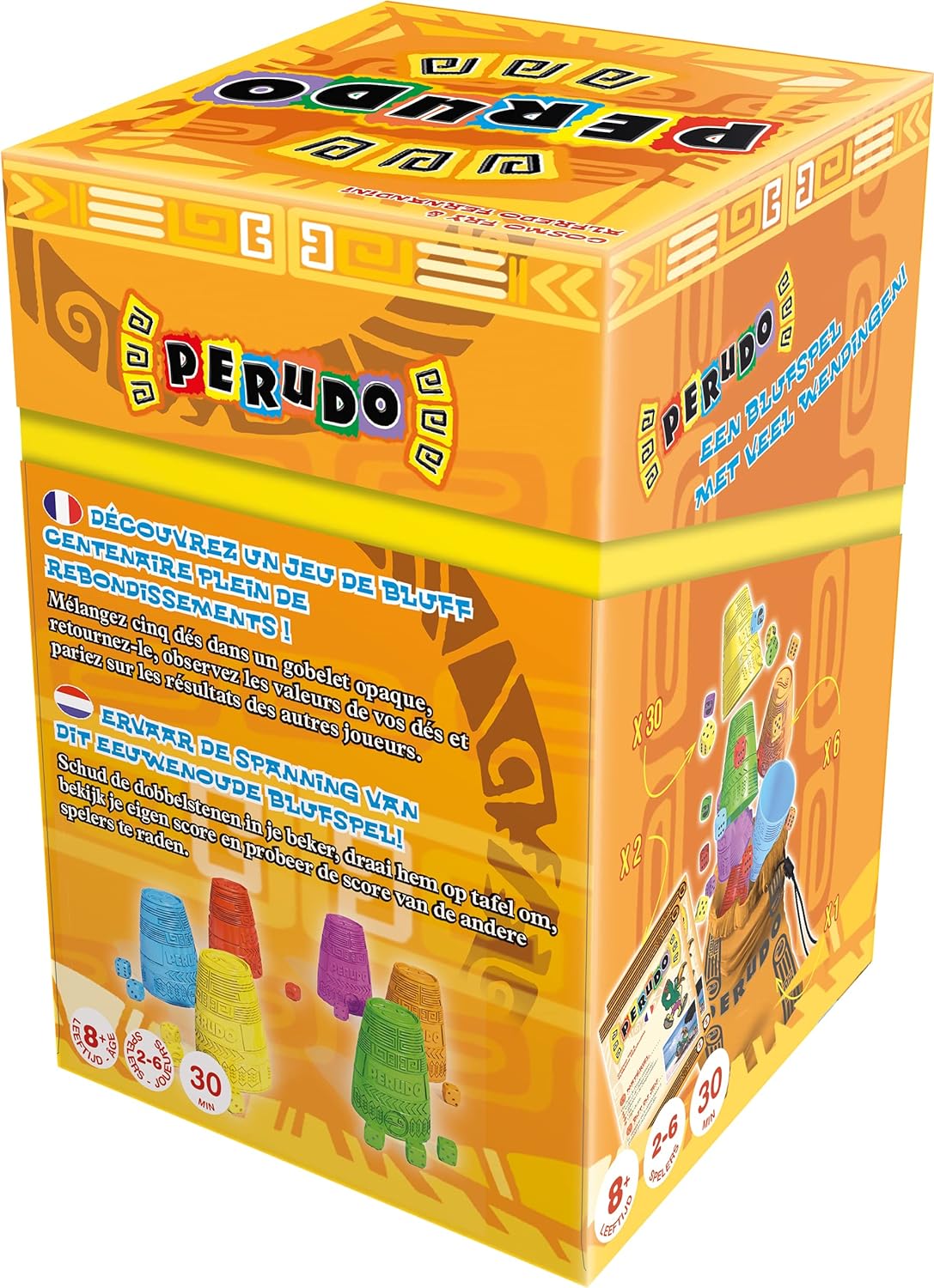 Asmodée PE01BN Gesellschaftsspiel Perudo, in Einer Box