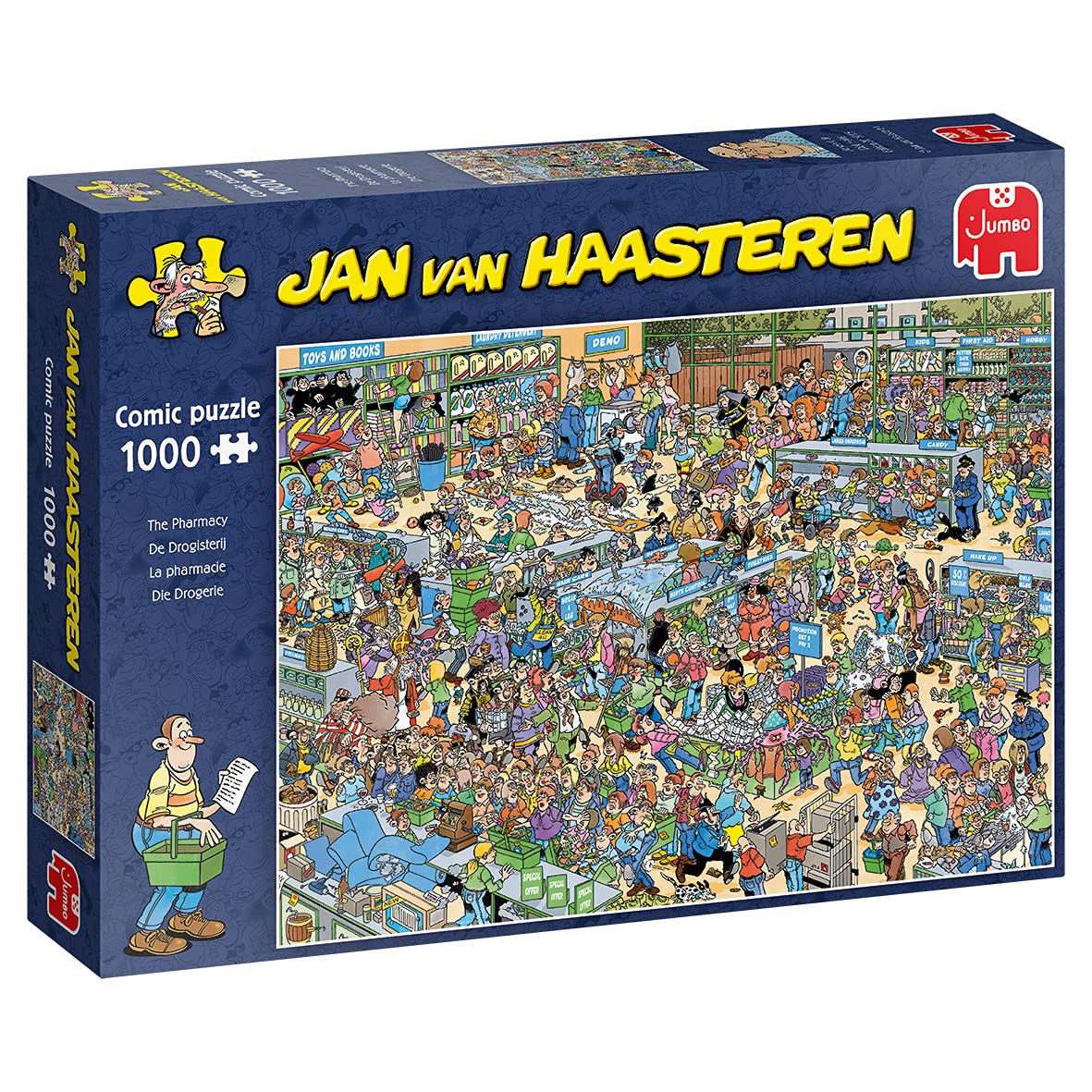 Jumbo, Jan Van Haasteren - The Pharmacy, Jigsaw Puzzles for Adults, 1000 piece