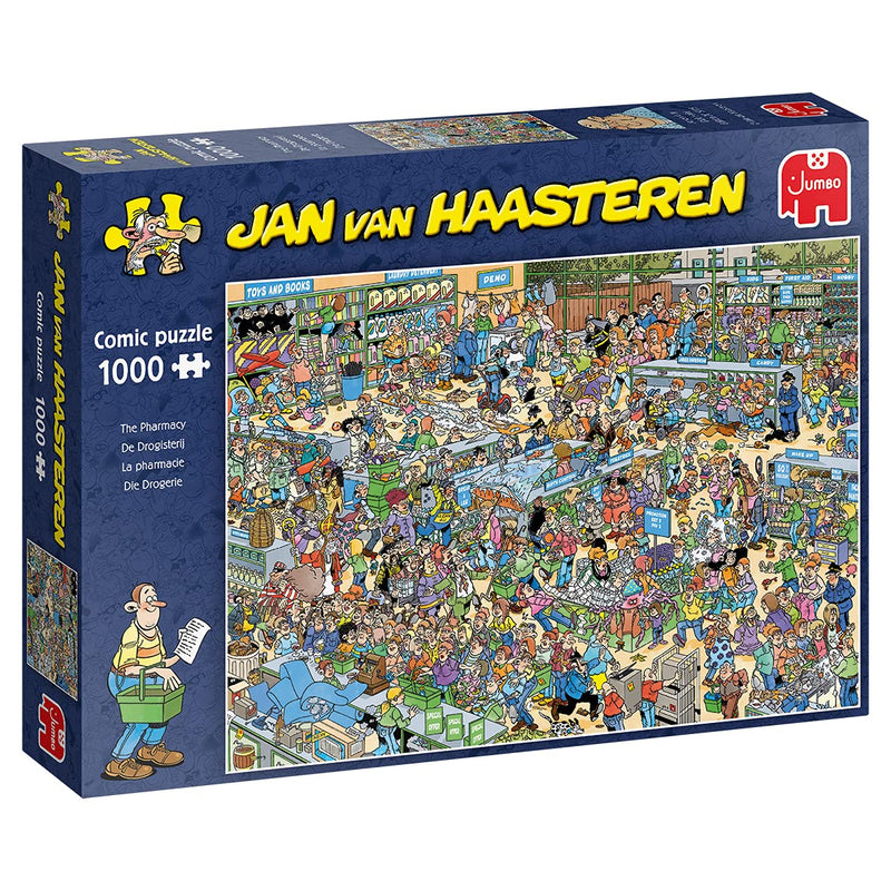 Jumbo, Jan Van Haasteren - The Pharmacy, Jigsaw Puzzles for Adults, 1000 piece