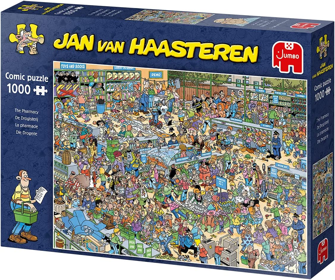 Jumbo, Jan Van Haasteren - The Pharmacy, Jigsaw Puzzles for Adults, 1000 piece