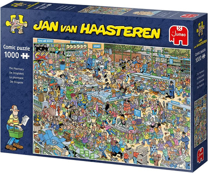 Jumbo, Jan Van Haasteren - The Pharmacy, Jigsaw Puzzles for Adults, 1000 piece