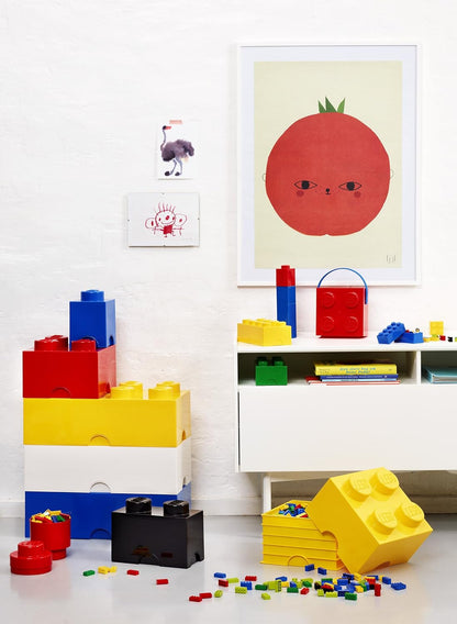 Contenitore Lego Brick 4 Giallo