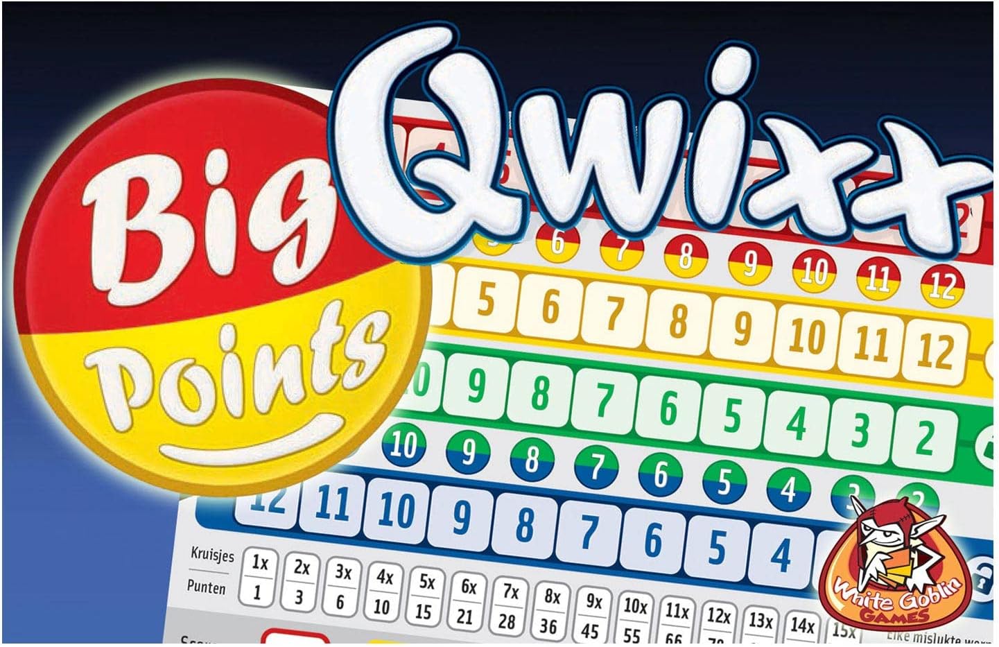 White Goblin Games dobbelspel Qwixx Big Point