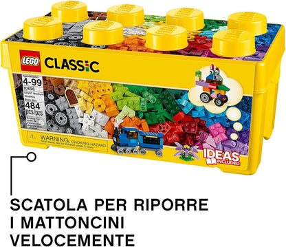 LEGO 10696 Classic Mittelgroße Bausteine-Box, Bausteine mit Aufbewahrungsbox für Kinder, Geschenk für Jungen und Mädchen ab 4 Jahren