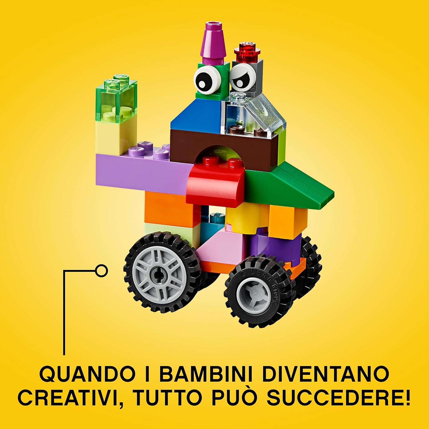 LEGO 10696 Classic Mittelgroße Bausteine-Box, Bausteine mit Aufbewahrungsbox für Kinder, Geschenk für Jungen und Mädchen ab 4 Jahren