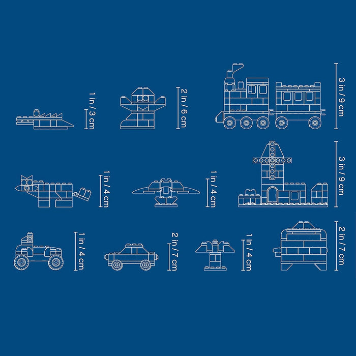 LEGO 10696 Classic Mittelgroße Bausteine-Box, Bausteine mit Aufbewahrungsbox für Kinder, Geschenk für Jungen und Mädchen ab 4 Jahren