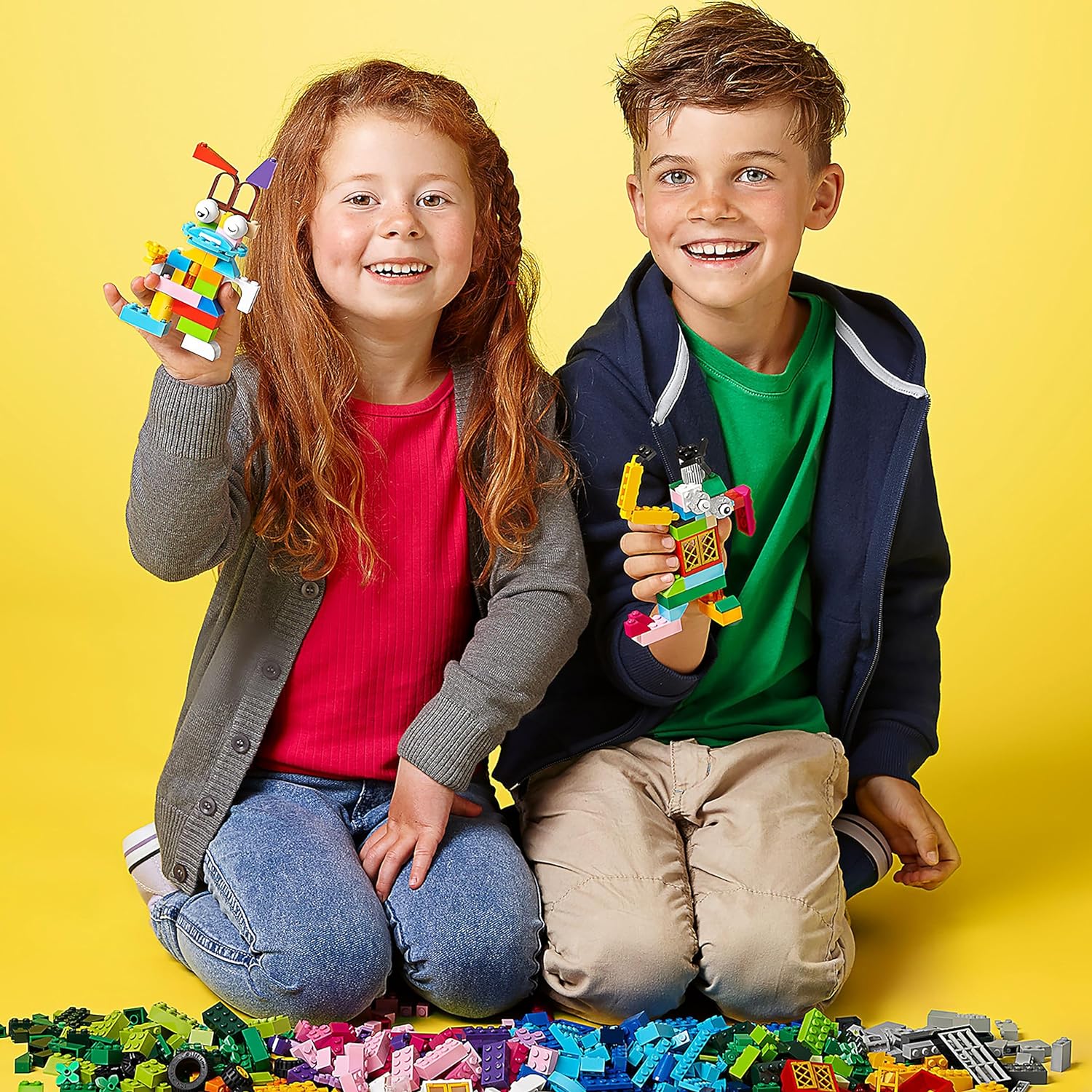 LEGO 10696 Classic Mittelgroße Bausteine-Box, Bausteine mit Aufbewahrungsbox für Kinder, Geschenk für Jungen und Mädchen ab 4 Jahren