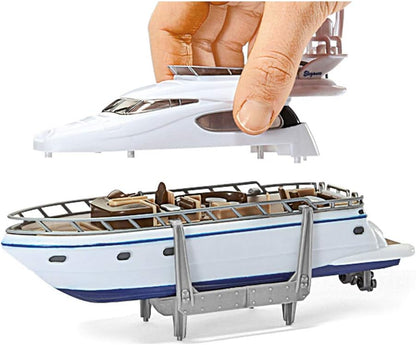 siku 1849, Heavy Load Transporter with Yacht, 1:87, Metal/Plastic, Multicolour, Rubber tyres Heavy transport by yacht