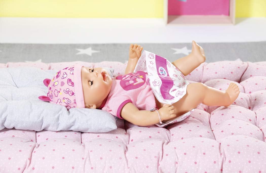 BABY born Nappies for 43 cm Doll - Easy for Small Hands, Creative Play Promotes Empathy & Social Skills, For Toddlers 3 Years & Up - Includes 5 Nappies