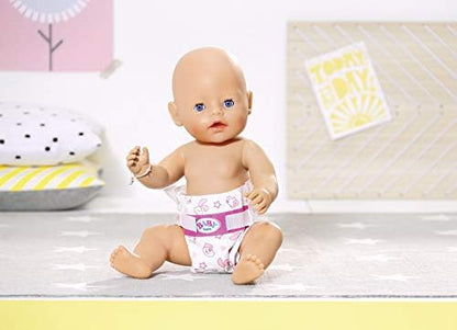 BABY born Nappies for 43 cm Doll - Easy for Small Hands, Creative Play Promotes Empathy & Social Skills, For Toddlers 3 Years & Up - Includes 5 Nappies