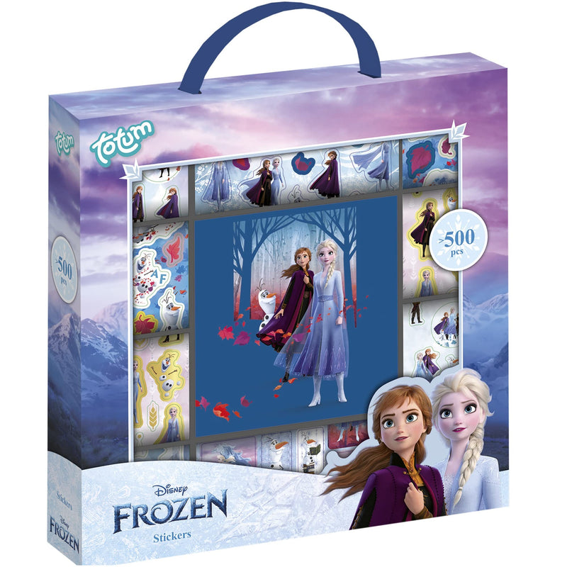 Large Frozen II Sticker Box with Over 1100 Stickers on 12 Rolls with Anna & Elsa Designs - Ideal for Scrapbooking and Crafts