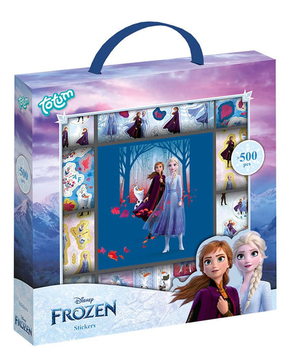 Large Frozen II Sticker Box with Over 1100 Stickers on 12 Rolls with Anna & Elsa Designs - Ideal for Scrapbooking and Crafts