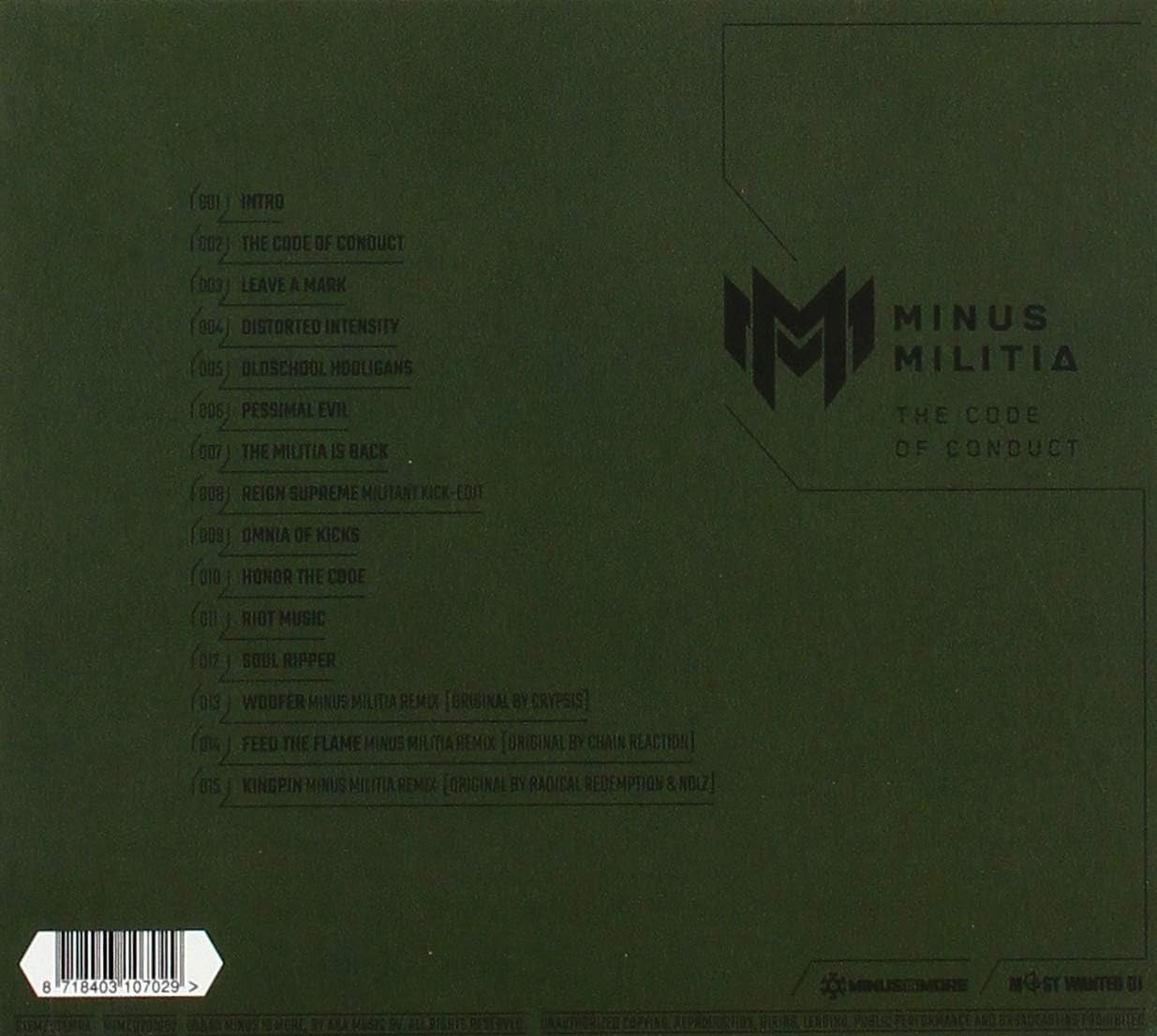 Minus Militia - The Code Of Conduct