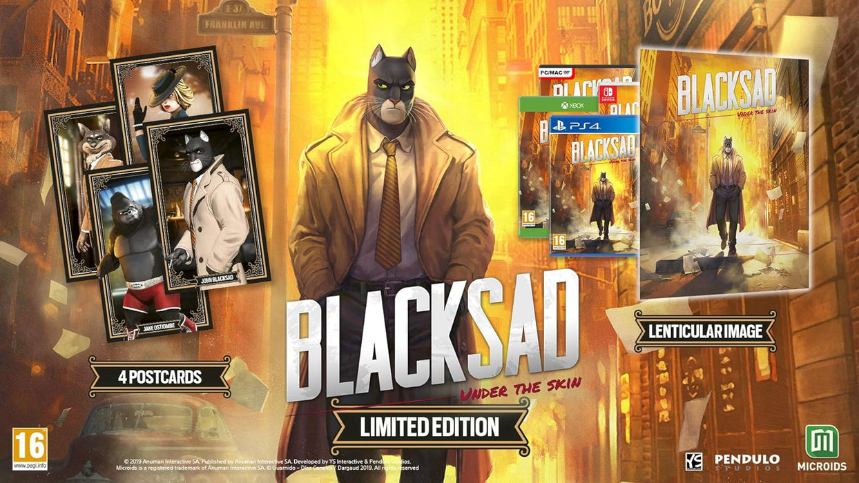 Blacksad: Under the Skin - Limited Edition PlayStation 4 Blacksad: Under The Skin (PS4
