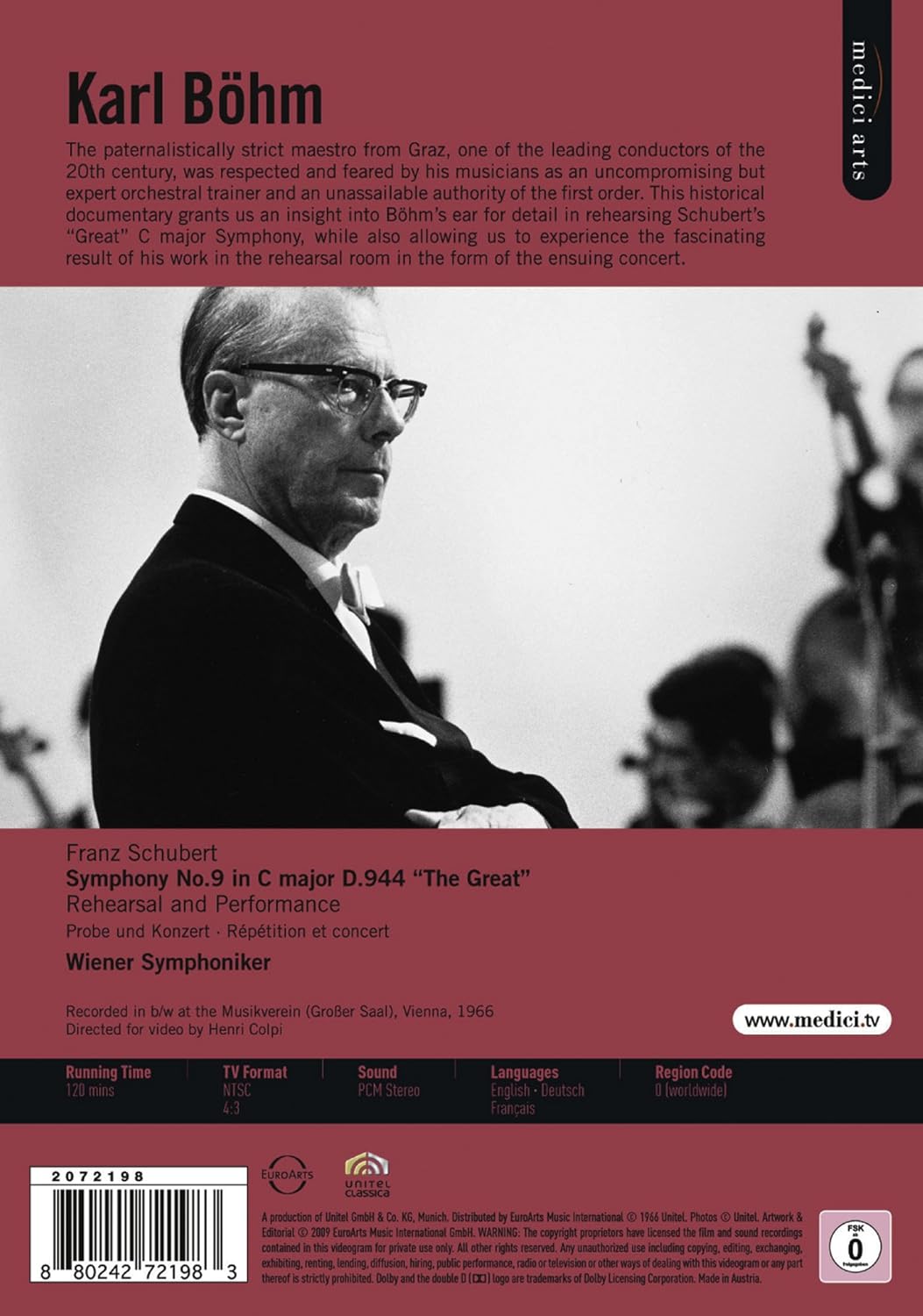Karl Böhm in Rehearsal and Performance (NTSC