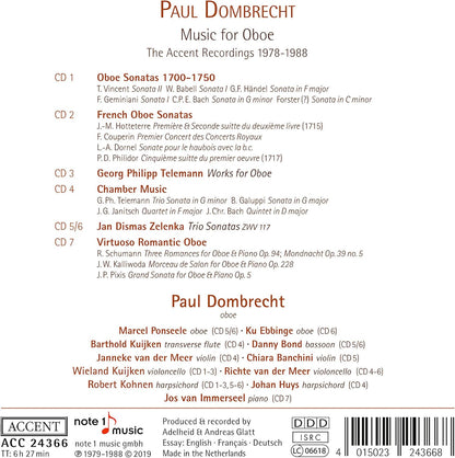 Paul Dombrecht - Musik für Oboe / Music for Oboe