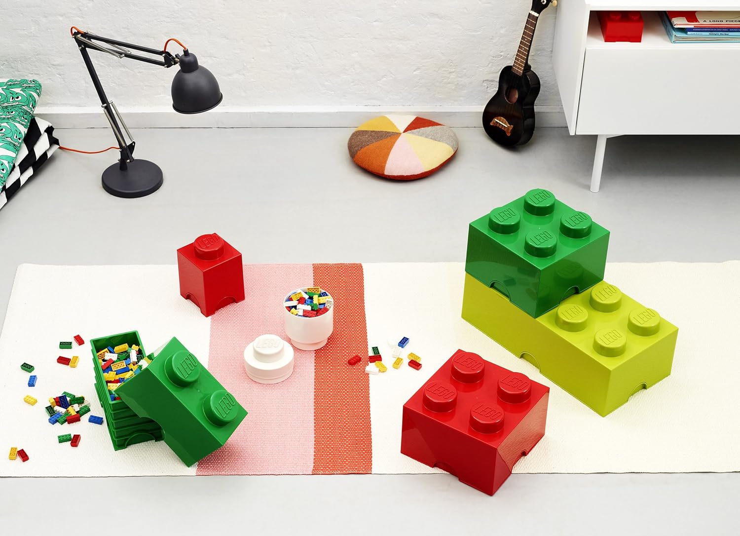 Contenitore Lego Brick 4 Verde