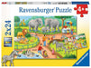 Ravensburger 07813 A Day at The Zoo, Yellow