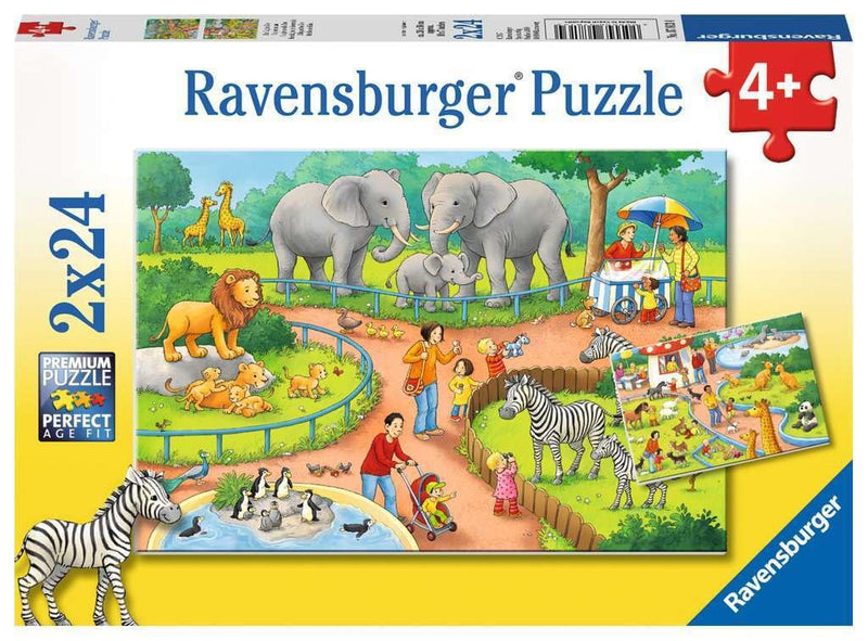 Ravensburger 07813 A Day at The Zoo, Yellow