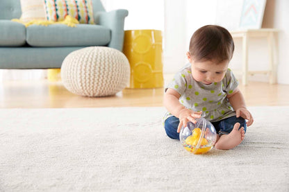 Fisher-Price Watermates, Duck, baby ball activity toy for crawl and chase play ages 3 months and up, 75676 A Small