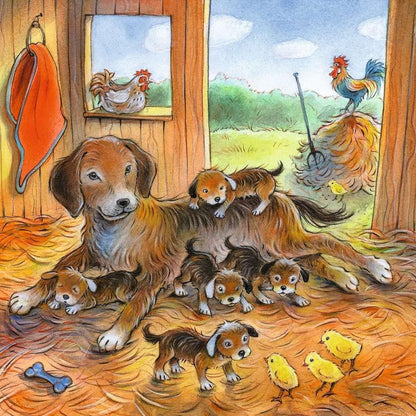 Ravensburger Kinderpuzzle - 08029 Kuschelzeit - Puzzle für Kinder ab 5 Jahren, mit 3x49 Teilen