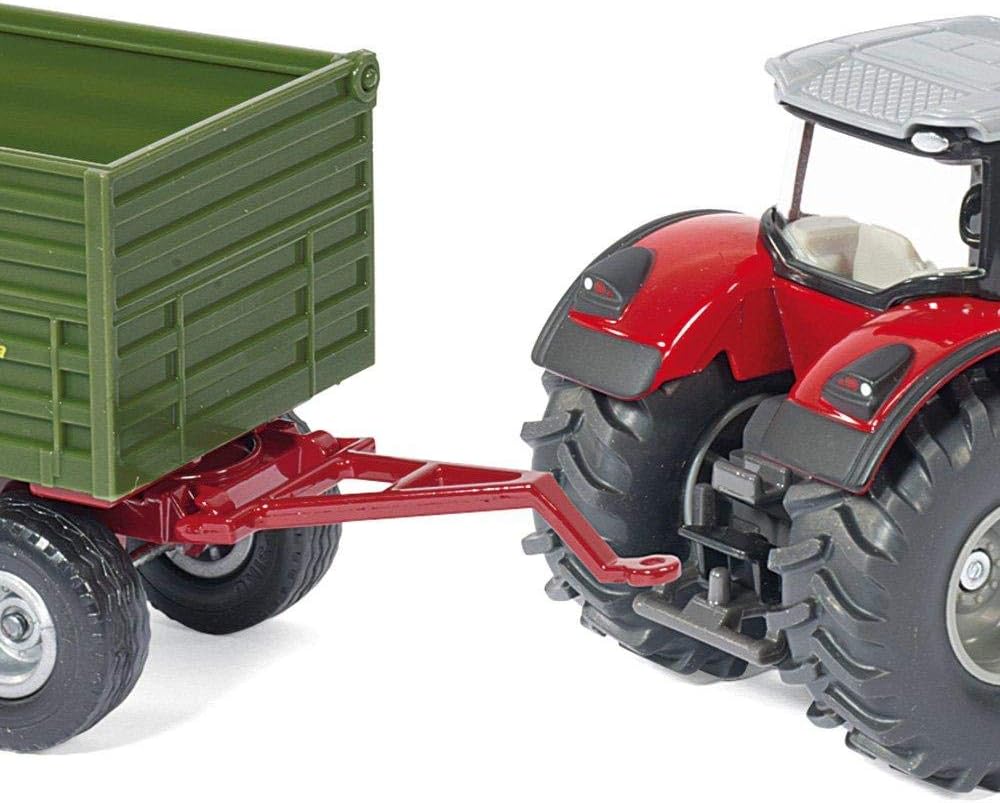 siku 1985, Massey Ferguson 8690 Traktor mit Frontlader, 1:50, Metall/Kunststoff, Rot, Viele Funktionen