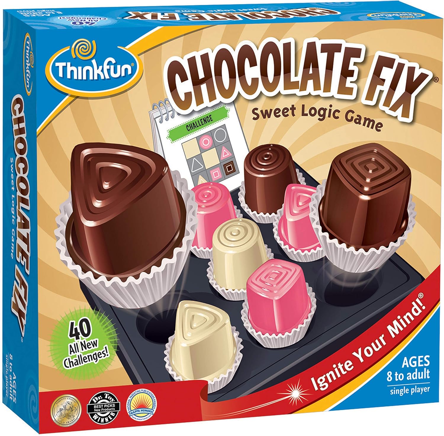 ThinkFun Chocolate Fix - Award Winning Logic Game and STEM Toy For Age 8 and Up
