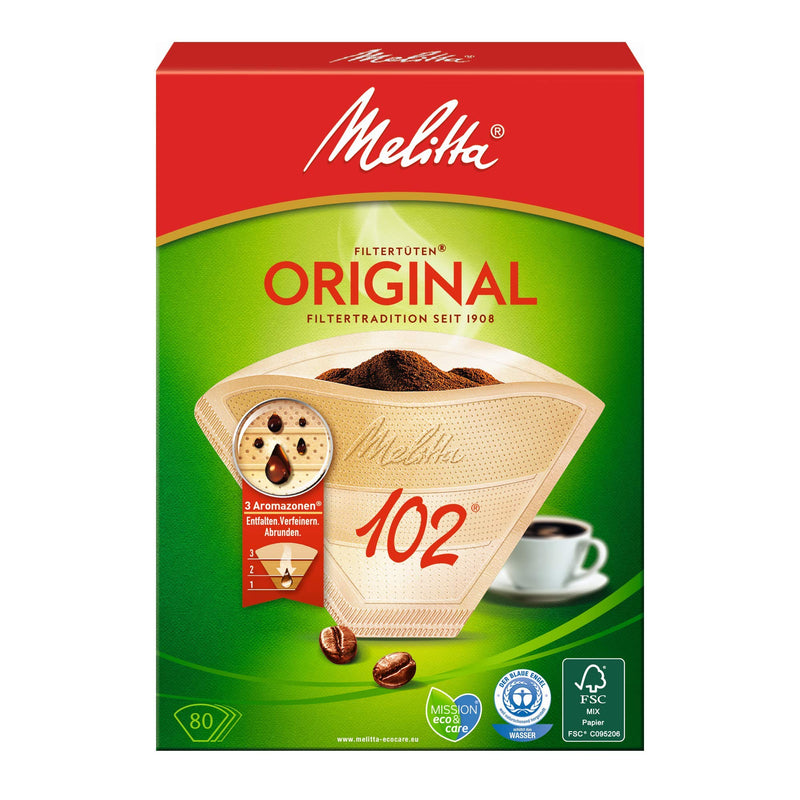 Melitta Filtertüten Naturbraun 102 / 80