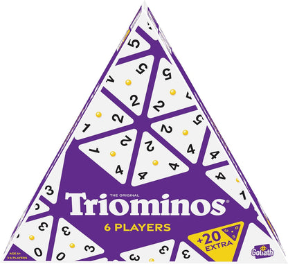 Goliath - Triominos for 6 players - board game - for ages 6 and up - to play with family and friends - strategy game - from 2 to 6 players,Blue