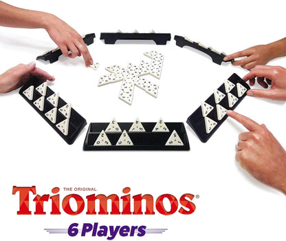 Goliath - Triominos for 6 players - board game - for ages 6 and up - to play with family and friends - strategy game - from 2 to 6 players,Blue