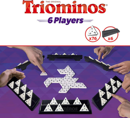 Goliath - Triominos for 6 players - board game - for ages 6 and up - to play with family and friends - strategy game - from 2 to 6 players,Blue