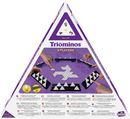Goliath - Triominos for 6 players - board game - for ages 6 and up - to play with family and friends - strategy game - from 2 to 6 players,Blue