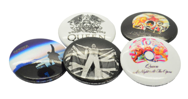 Queen Mix Unisex Badge Set multicolour, metal,
