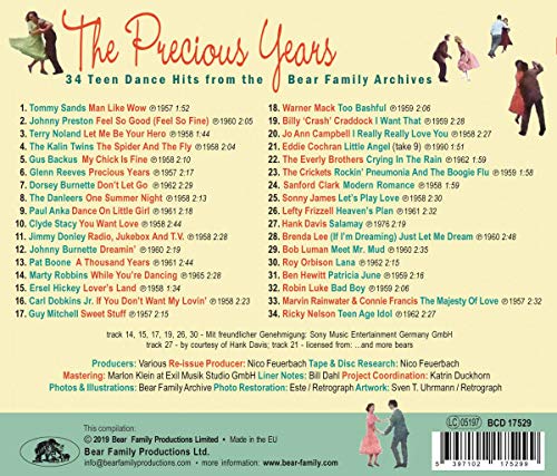 Precious Years: 34 Teen Dance Hits From the Bear Family Archives