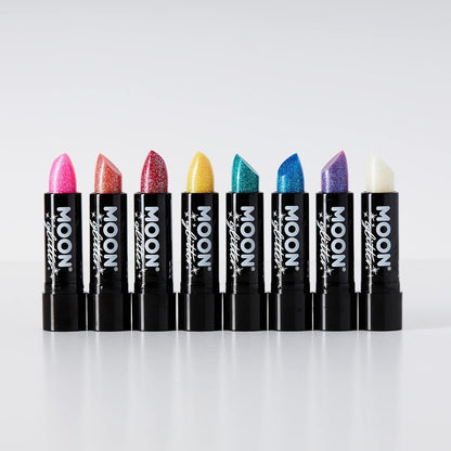 Smiffys Moon Glitter Iridescent Glitter Lipstick, Orange