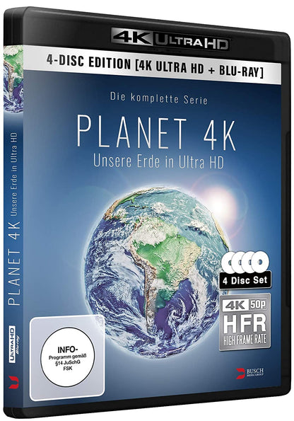 Planet 4K - Unsere Erde in Ultra-HD (2 x 4K Ultra-HD-BD + 2 x BD)