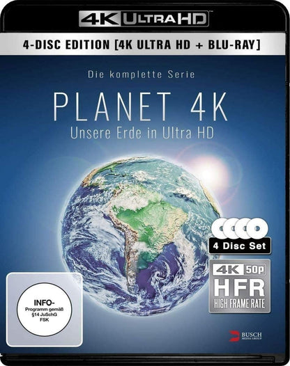 Planet 4K - Unsere Erde in Ultra-HD (2 x 4K Ultra-HD-BD + 2 x BD)