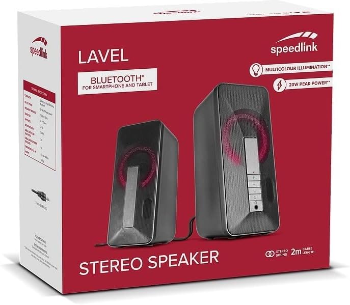 Speedlink - Lavel Stereo Speaker - 3.5Mm Stereo Jack/Bluetooth