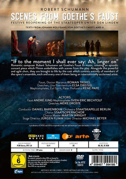 Staatskapelle Berlin / Staatsopernchor / Childrens Choir Of The Staatsoper Unter Den Linden / Daniel Barenboim - Schumann: Szenen Aus Goethes Faust