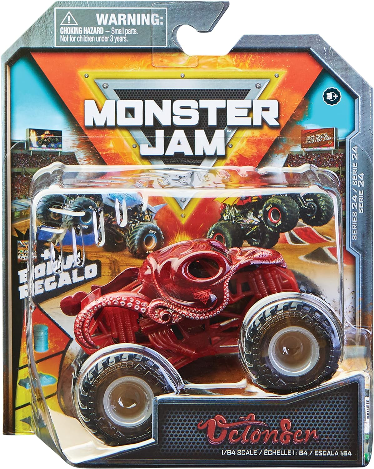 Monster Jam, Official Monster Truck, Die-Cast Vehicle, 1:64 Scale, Kids’ Toys for Boys Ages 3 and up Pack of 1