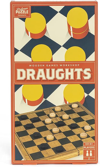 PROFESSOR PUZZL- Dames - Draughts (Jeux DE Societe), Multicolor (WGW1549