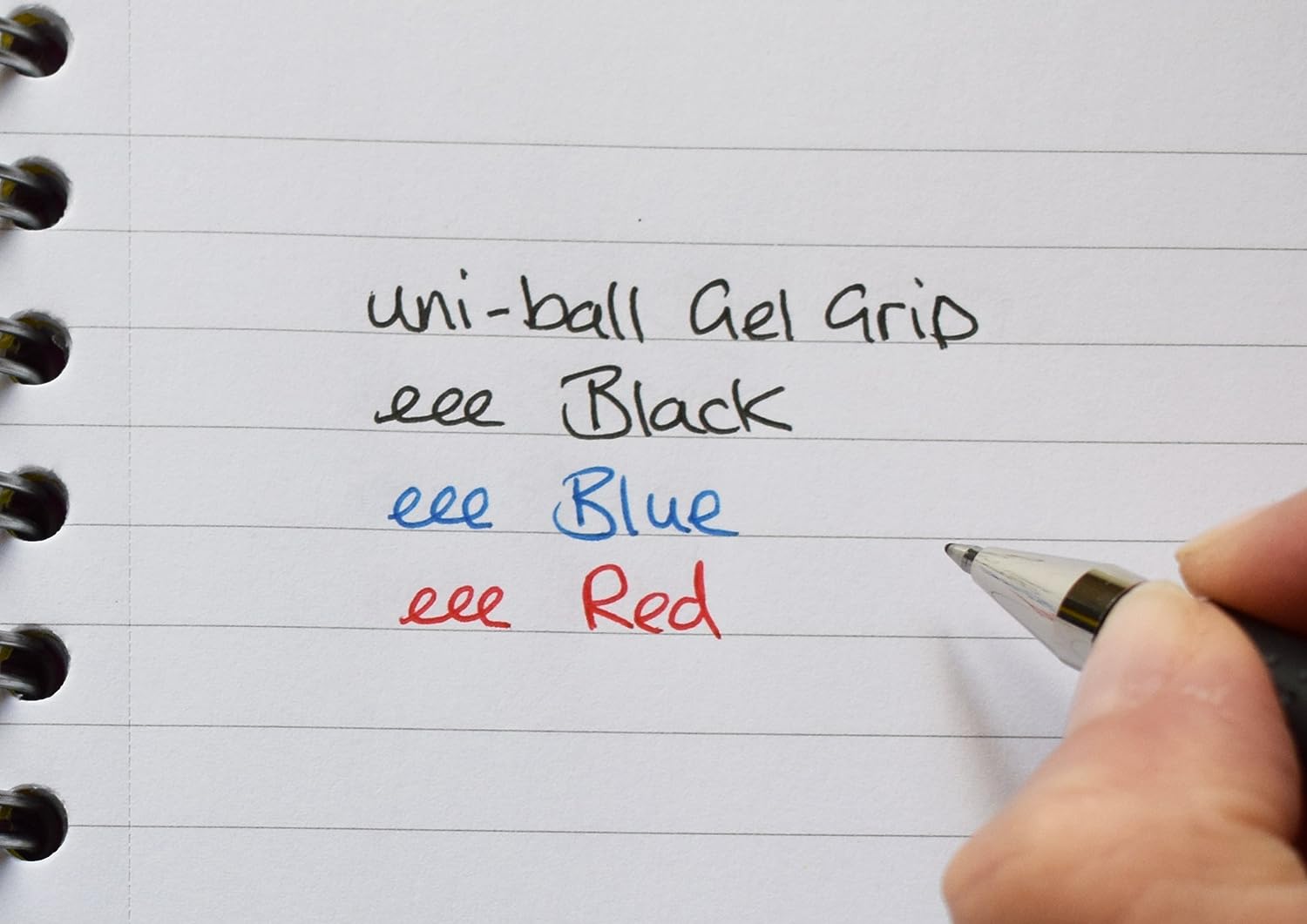 uni-ball UM-151S Gel Grip Rollerball Pens. Premium Medium 0.7mm Ballpoint Nib for Super Smooth Handwriting, School, Journaling and Note Taking. Fade & Water Resistant Uni Super Ink. Pack of 3 Black
