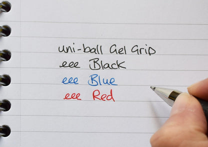 uni-ball UM-151S Gel Grip Rollerball Pens. Premium Medium 0.7mm Ballpoint Nib for Super Smooth Handwriting, School, Journaling and Note Taking. Fade & Water Resistant Uni Super Ink. Pack of 3 Black