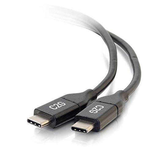 C2G - Cable USB (1,8 m, USB C, USB C, 2.0, 480 Mbit/s, Negro